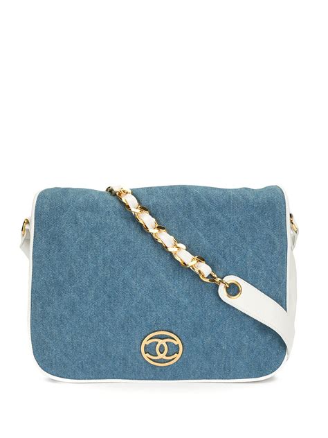 chanel denim crossbody bag.